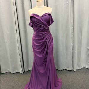 May Queen purple gown